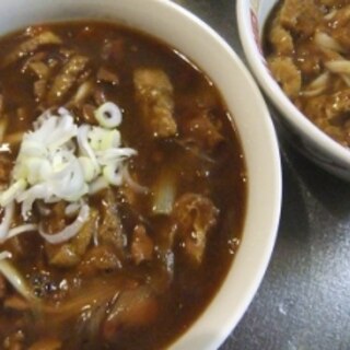 残ったカレーでとろっとろカレーうどん♪